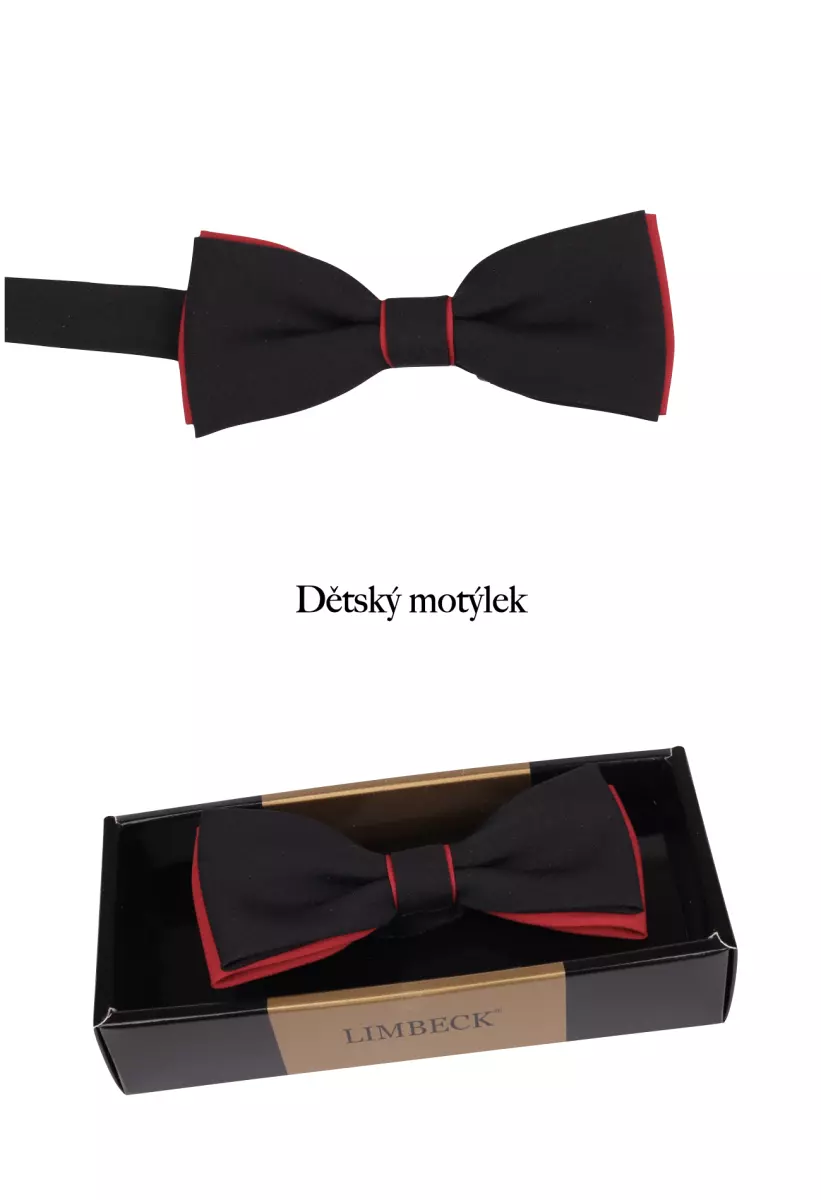 Motýlek červenočerný dětská velikost