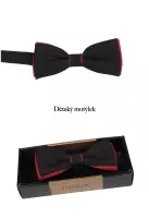 Motýlek červenočerný dětská velikost