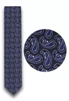 tmavě modrá kravata se vzorem