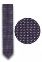 tmavě fialová kravata se vzorem