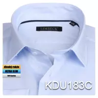 modrá jednobarevná košile