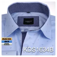 světle modrá košile s jemným vzorem