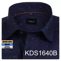 tmavě modrá košile s jemným vzorem