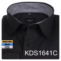 černá košile s šedými doplňky