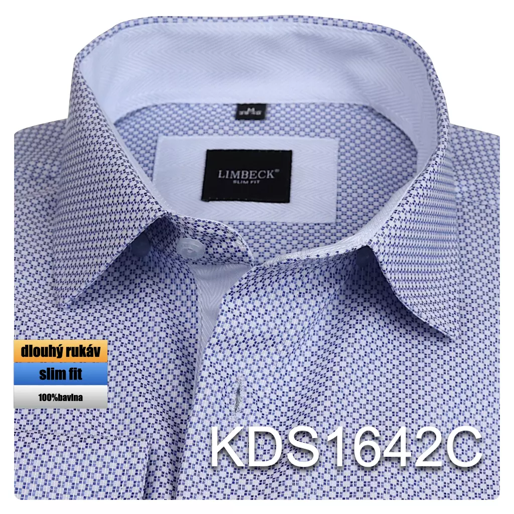 světle modrá košile s pěknou texturou