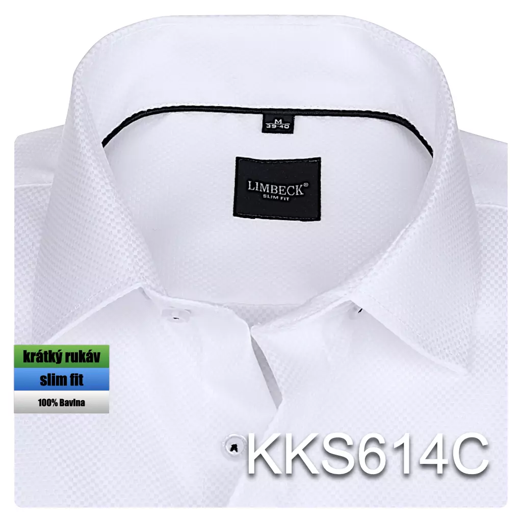 bílá košile s texturou