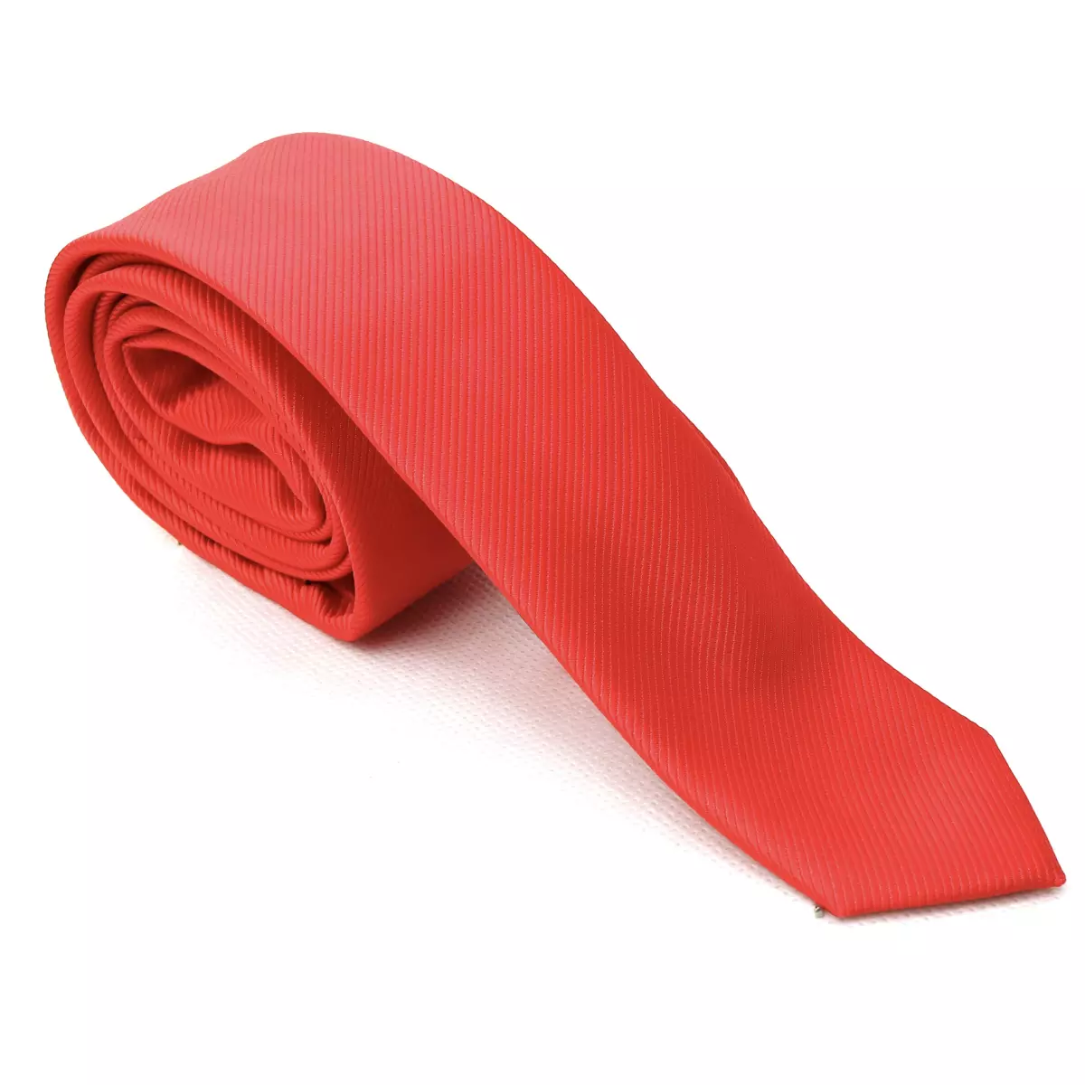 Kravata pánská červená s texturou