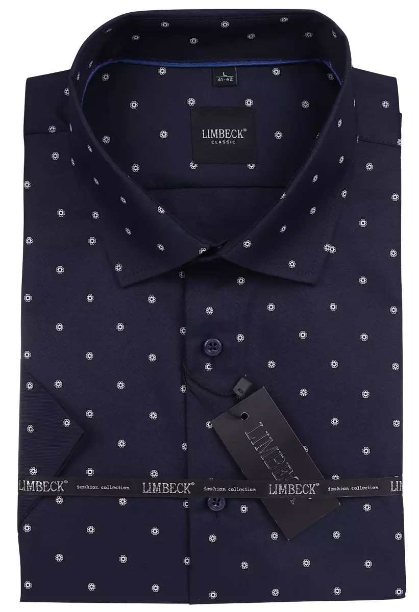tmavě modrá košile s pěkným vzorem