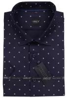 tmavě modrá košile s pěkným vzorem