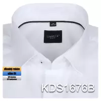bílá košile s jemnými černými prvky