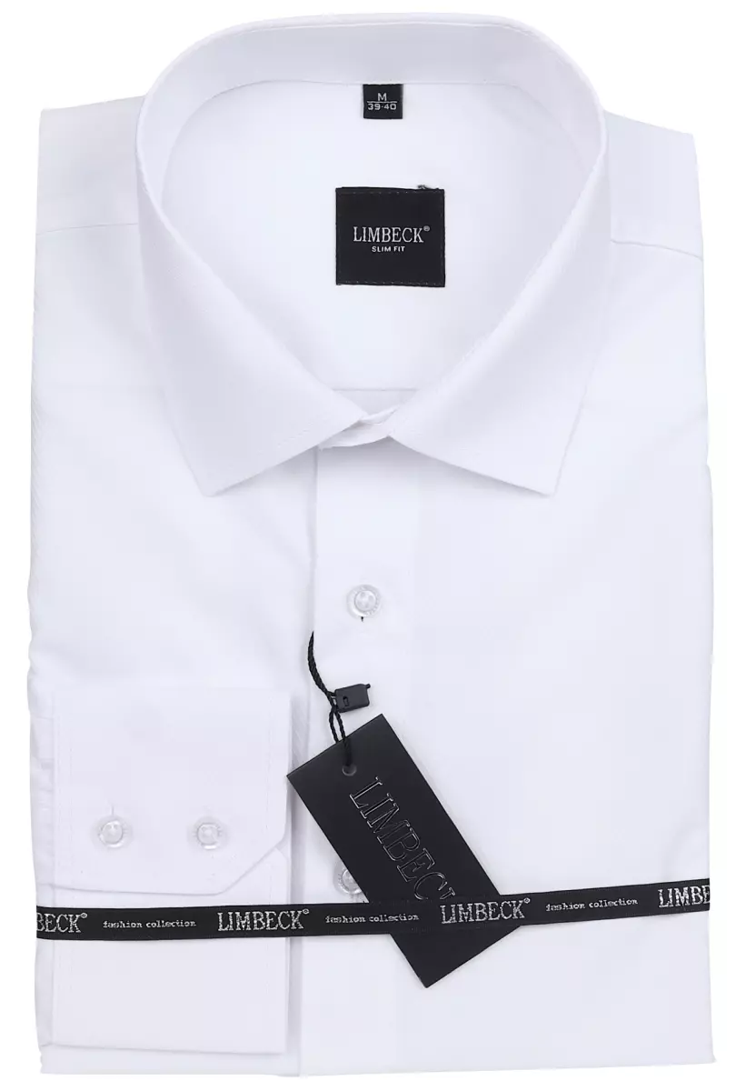 bílá košile s diagonální texturou