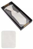 elegantní smetanová svatební kravata s kapesníčkem