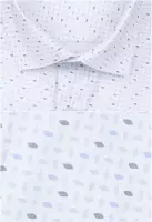 zajímavá košile s modrošedými prvky