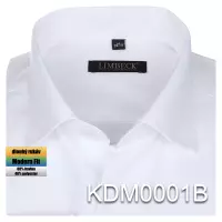 bílá košile diagonální texturou