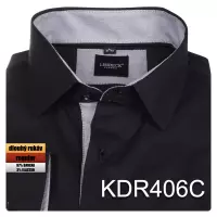 černá košile se šedými doplňky