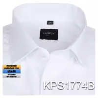 bílá košile s diagonální texturou