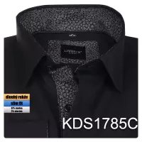 černá košile se zajímavými dopňky