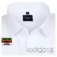 bílá košile s diagonální texturou