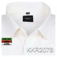 smetanová košile s diagonální strukturou