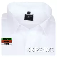 bílá jednobarevná košile