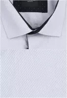 šedá košile s diagonální strukturou