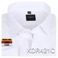 bílá jednobarevná košile