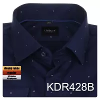 tmavě modrá košile s jemným vzorem