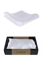 Bílý kapesníček jenobarevný, dodávaný v dárkové krabičce