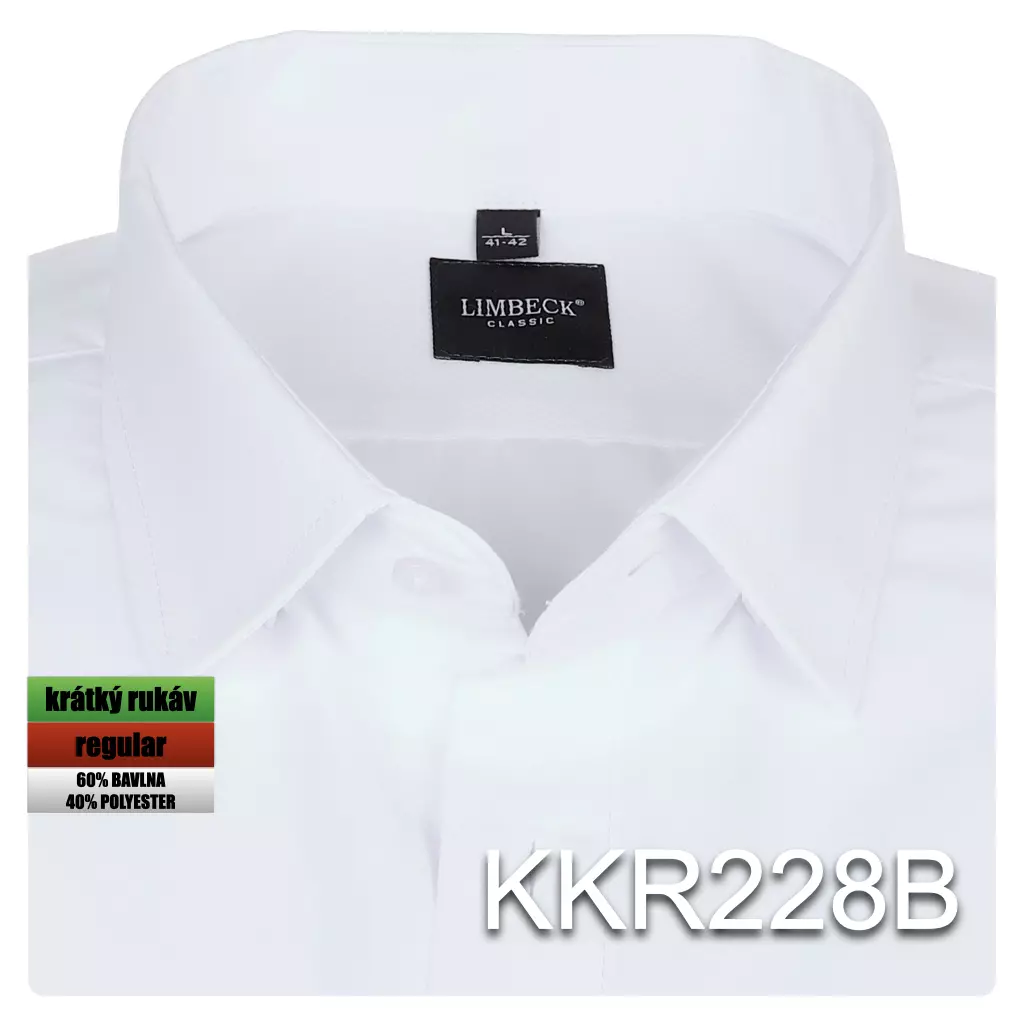 bílá jednobarevná košile