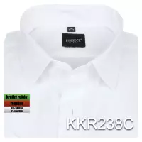 bílá jednobarevná košile
