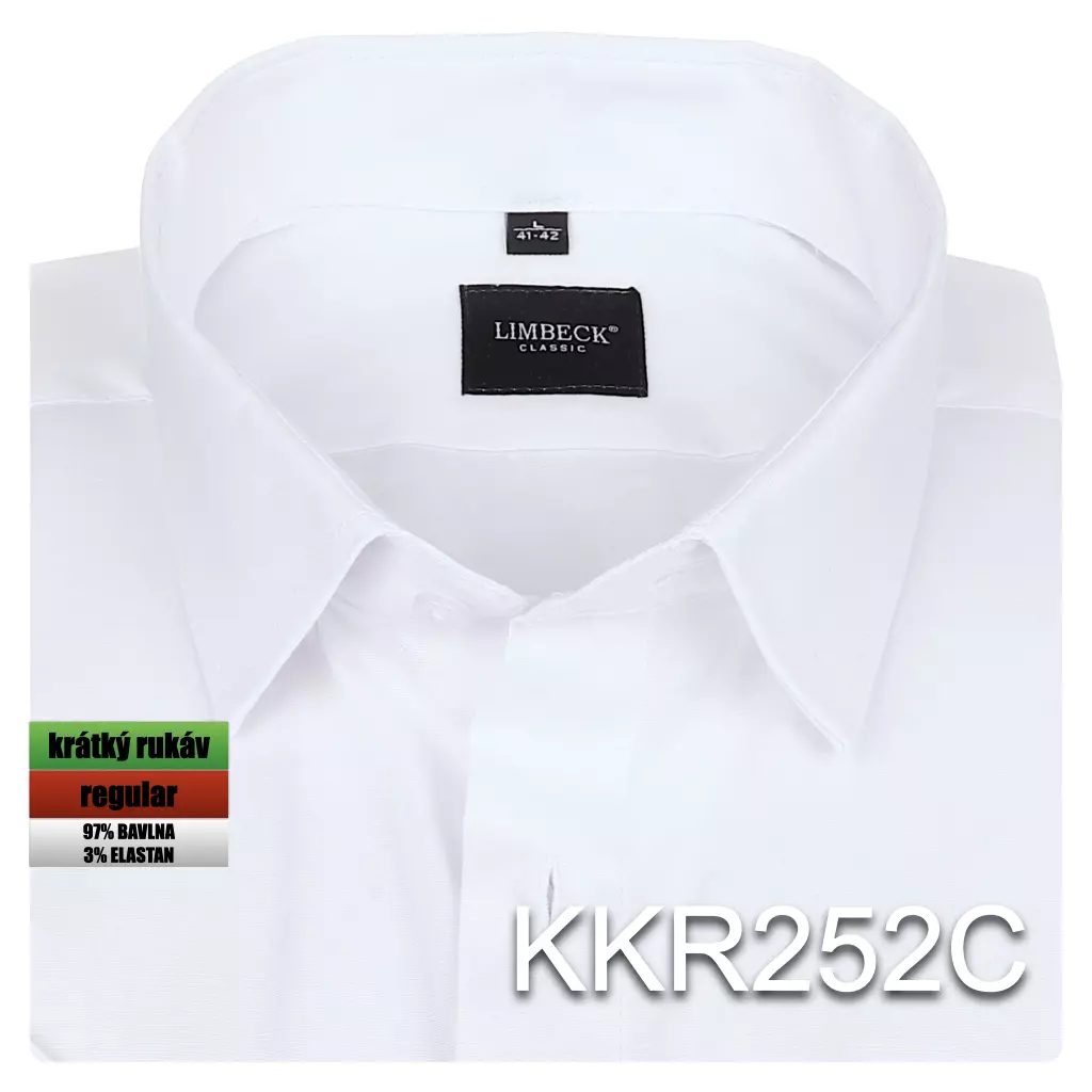 bílá hladká košile