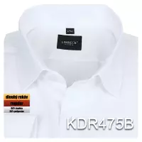 bílá jednobarevná košile s texturou
