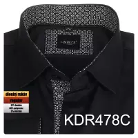 černá jednobarevná košile s pěknými doplňky