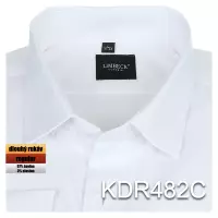 bílá jednobarevná košile 