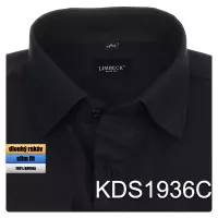 černá jednobarevná košile s texturou