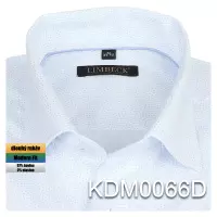 bílá košile s modrým vzorem
