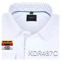 bílá jednobarevná košile s pěknými doplňky