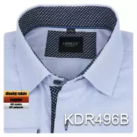 světle modrá košile s modrými doplňky