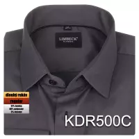 tmavě šedá jednobarevná košile 