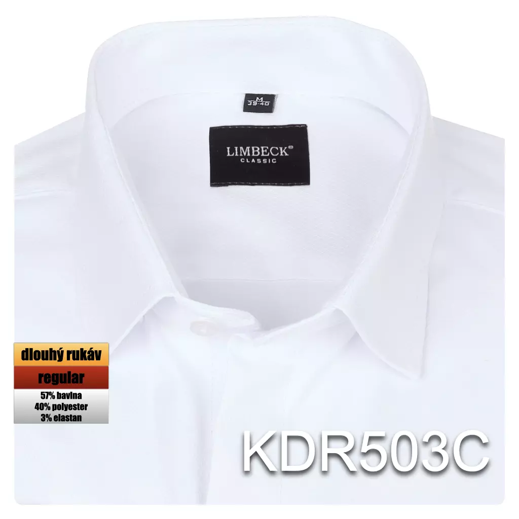 bílá jednobarevná košile s texturou