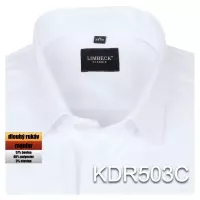 bílá jednobarevná košile s texturou