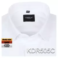 bílá jednobarevná košile s texturou