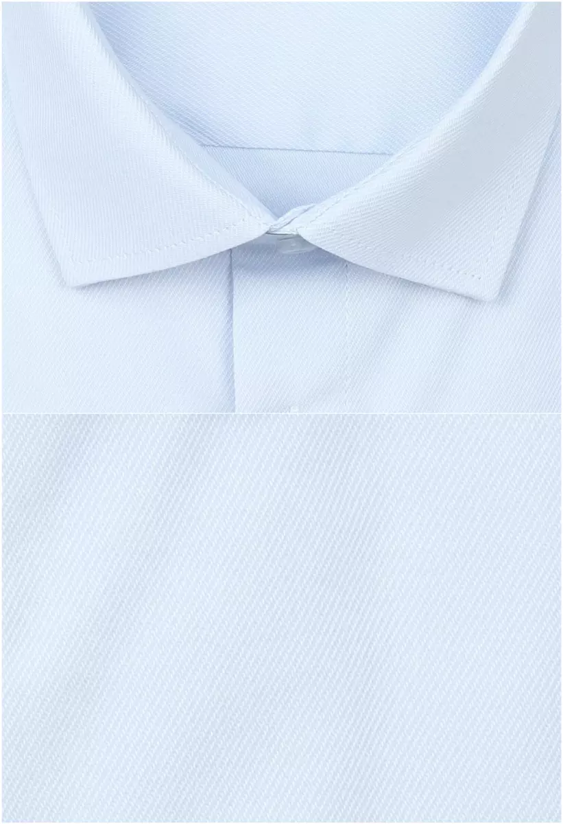 světle modrá jednobarevná košile 