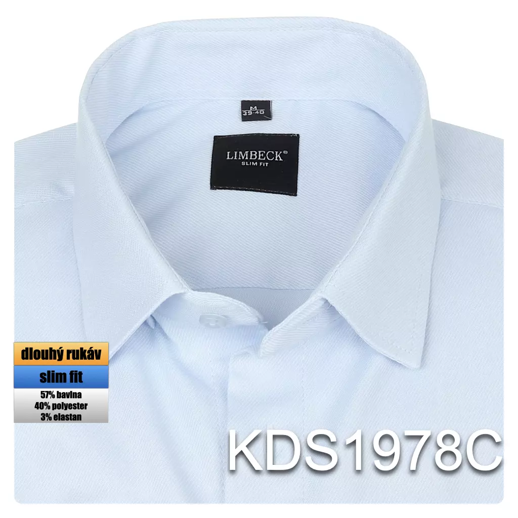 světle modrá jednobarevná košile 