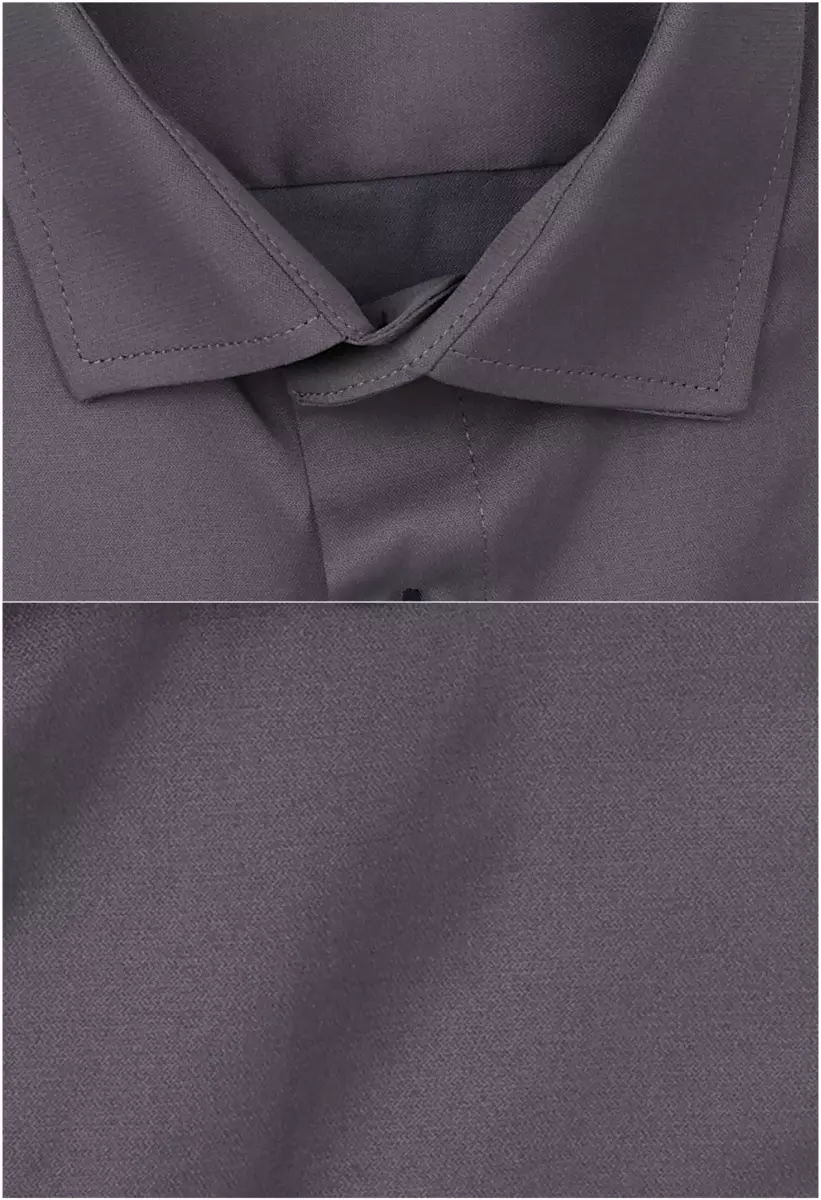 tmavě šedá jednobarevná košile 