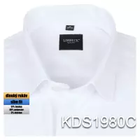 bílá jednobarevná košile s texturou