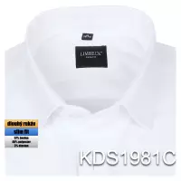 bílá jednobarevná košile s texturou