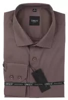 hnědá jednobarevná košile