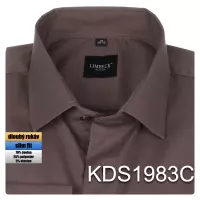 hnědá jednobarevná košile