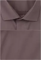 hnědá jednobarevná košile